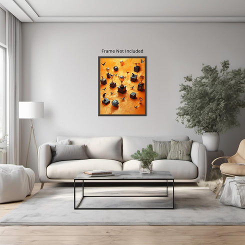 Posterizer 1 pcs-nick nacks and sport trophies abstract poster -2-Sports & Hobby Art Gifts for sports fans Decor for Home & Office- unframed wall ...