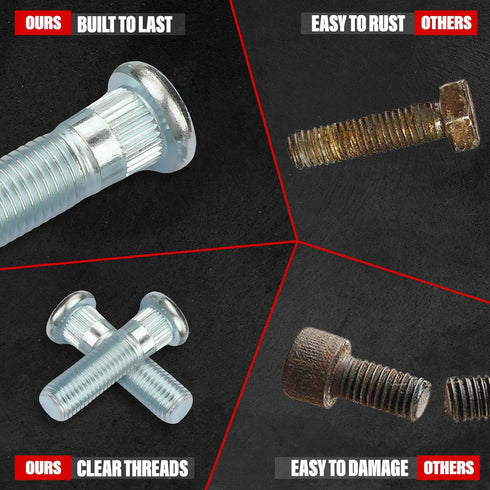 610-360 5Pcs M12-1.50 Wheel Stud Compatible with Acura Honda Isuzu Various Models...