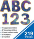 Carson Dellosa 219-Piece 4 Inch Galaxy Marble Cutout Letters for Bulletin Boards, Numbers, Punctuation & Symbols, Space Themed Bulletin Board Lett...
