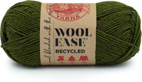Lion Brand Yarn Wool-Ease Recycled Yarn, 1 Pack, Olive......