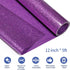 VINYL FROG Glitter HTV Vinyl Heat Transfer Vinyl Roll 12" x 5ft Purple Iron on Vinyl Glitter Heat Press Vinyl for T-Shirts Works with All Cutter M...