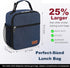 Femuar Lunch Box for Men Women Adults Small Lunch Bag for Office Work Picnic - Reusable Portable Lunchbox, Blue...