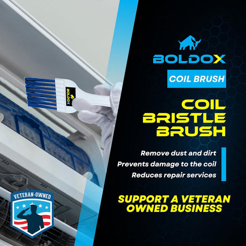 AC Coil Brush Fin Cleaner for Air Conditioner - Whisk Brush Fin Combs for A/C Cleaning - Condenser Brush for Refrigerator Coil Cleaning - Condense...