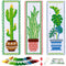 Caydo 3 PCS Cross Stitch Bookmark Kits, Stamped Embroidery Bookmark Kit for Kids Adults Beginner, DIY Counted Crossstitch Christmas Gift for Book ...