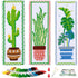 Caydo 3 PCS Cross Stitch Bookmark Kits, Stamped Embroidery Bookmark Kit for Kids Adults Beginner, DIY Counted Crossstitch Christmas Gift for Book ...