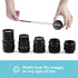 Foto&Tech Camera Lens Cap Leash with Elastic String, Compatible with Universal DSLR SLR Evil Mirrorless Cameras Video (x10)...
