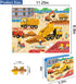 LELEMON 100 Pieces Jigsaw Puzzles in a Metal Box for Kids Age for 4-8 Boys Girls Toy Puzzles Construction Site Vehicles Children Learning Educatio...