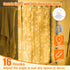 Warm White Curtain Light for Bedroom, 300 LED 9.8ft x 9.8ft Window Fairy Curtain String Light with 16 Hooks, 8 Models Remote Control for Wedding P...