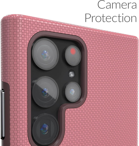 Crave Dual Guard for Samsung Galaxy S22 Ultra Case, Shockproof Protection Dual Layer Case for Samsung Galaxy S22 Ultra, S22 Ultra 5G - Berry...