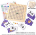 2 in 1 Multiplication Addition Math Board Game for Kids - Wooden Montessori Math Toys for Girls Boys 4 5 6 7 8 9 Years Old Wood Double Sided Board...
