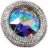 Glitter Wide Pave Round Stone Shaped Brooch Rhinestone Pin...