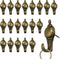 20 Pcs Zinc Alloy Pushpin Hook Hanger Reusable Hanging Hooks (Bronze)...