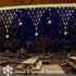 DBFAIRY Christmas Star Net Lights 196LED 13.1Ft(L) x1.9Ft(H) LED Fairy Net Lights Mains Powered Waterproof Outdoor Net Lights with Timer for Balco...