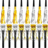 Skylety 48 Pieces Gold Silver Noise Makers for Adults Kids Party Horns and Blowers Noisemakers for Graduation Birthday Sporting Events Baby Shower...