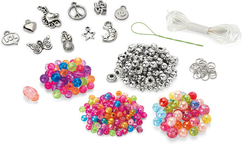Shimmer 'n Sparkle Charm & Bead Bracelet Maker by CRA-Z-Art – DIY Beaded Charm Friendship Bracelet Making Kit...