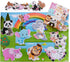 Animal Jigsaw Puzzles for Toddlers, Kids 2, 3, 4 Years Old Boys Girls, 8 Pack Educational Learning Puzzles Including Panda, Tiger, Lion, Dog, Shee...