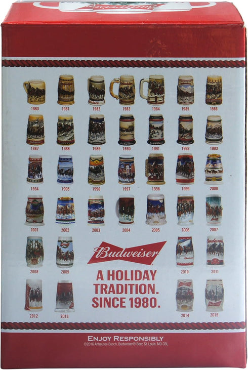Budweiser Boelter Brands Holiday Stein, 31-Ounce, 31 oz, 2016 White...