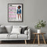 Posterizer 1 pcs-Ethnic African American Women-Positive Quote-Afro-American Art Collection-Inspirational Women's Art-decor for Girls, Teens Bedroo...