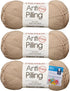 Premier Yarns Everyday Soft Worsted Anti-Pilling Yarn - 3.5 Oz - #4 Medium Weight - 3 Pack Bundle with Bella's Crafts Stitch Markers (Cappucino).....