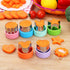 Vegetable Cutter Shapes Set, 24pcs, Mini Cookie Cutters Set Fruit Cookie Pastry Stamps Mold with 30pcs Food Picks and Forks -for Kids Baking and F...