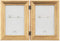 Lawrence Frames 4x6 Hinged Double Sutter Burnished Gold Picture Frame...