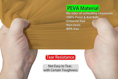 Gold Plastic Tablecloths 2 Pack Disposable Table Covers 84 Inch Circle Bridal Shower Party Tablecovers PEVA Vinyl Table Cloths for BBQ Picnic Birt...