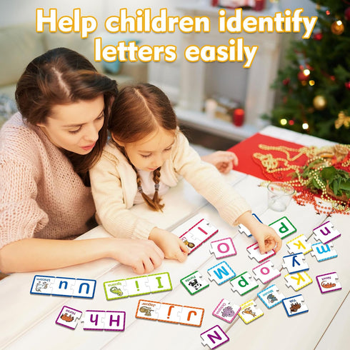 Alphabet Puzzle Cards,ABC puzzle,Alphabet Learning Toys,ABC Learning for Toddlers Kids,Matching Letter Game,Preschool Learning Activities,Kinderga...