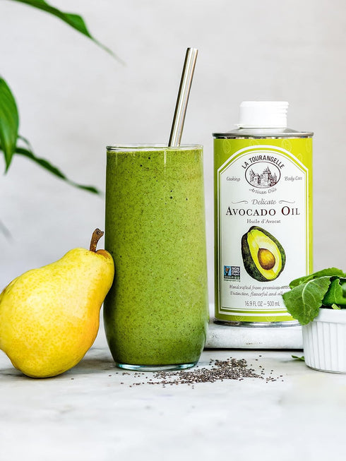 La Tourangelle, Avocado Oil, Handcrafted from Premium Avocados, Great for Cooking, as Butter Substitute, and for Skin and Hair, 8.45 fl oz...