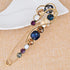 4.1" Vintage Rhinestone Crystal Flower Large Safety Pins Brooch Cardigan Scarf Sweater...
