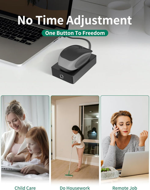 Mouse Jiggler, Mechanical 100% Undetectable by IT, Mouse Mover with On/Off Switch, Simulates Mouse Movement and Prevents Computer from Going into ...