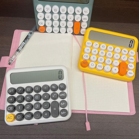 Calculators, Benkaim Desk Calculator,Basic Standard Calculator,12 Digit Large LCD Display Big Button Calculator for School, Home & Business Use(Be...
