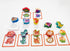 JAQI Montessori Educational Wooden Threading Stringing Toys Dinosaurs Traffic Space Insects Animals Fruits Lacing Beads Preschool Learning Toys fo...
