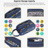 HESTECH Electronics Organizer Travel Charger Case Cord Cable Organizer Bag Portable Waterproof Double Layers All-in-one Storage for Charger Mouse ...
