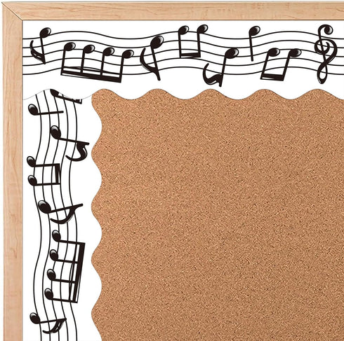 72 Feet Musical Notes Bulletin Board Borders Trim for Music Classroom Back to School Room Wall Decor Music Concert Party Decoration...