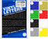 Graphic Products Duro 2-Inch Gothic Vinyl Letters and Numbers Set Blue...