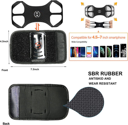 FORZEN Backpack Clamp Mount for Phone,Backpack Phone Holder,Backpack Strap Clip for Phone with Detachable Fit Hiking/Climbing/Outdoor......