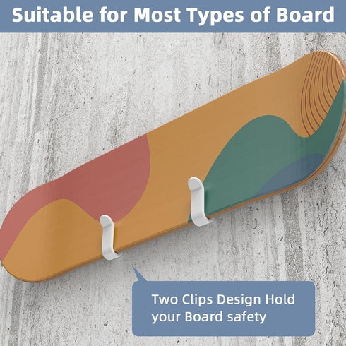 Horizontal Snowboard Wall Mount Clips Snowboard Rack Wall Mount Snowboard Mount Storage Snowboard Wall Mount for Room...