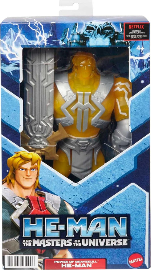 Masters of the Universe and He-Man He-Man Large Figure with Accessory Inspired by Motu Netflix Animated Series, 8.5in Collectible Toy...