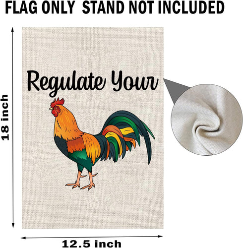 Women's Rights Garden Flag Regulate Your Cock Garden Flag Abortion Right Porch Flag Feminist Porch Decor (Regulate Your Cock F)...