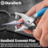DURATECH Grommet Eyelet Pliers kit, Eyelet Pliers with 500 Gold and Silver Metal Eyelet Grommets, Handheld Grommet Tool Kit for Leather/Belt/Shoes...