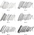 Arteza Woodless Graphite Pencils, Set of 12, HB, 2B, 4B, 6B, 8B, and EE, Black Drawing Pencils, Art Supplies for Shading and Sketching...