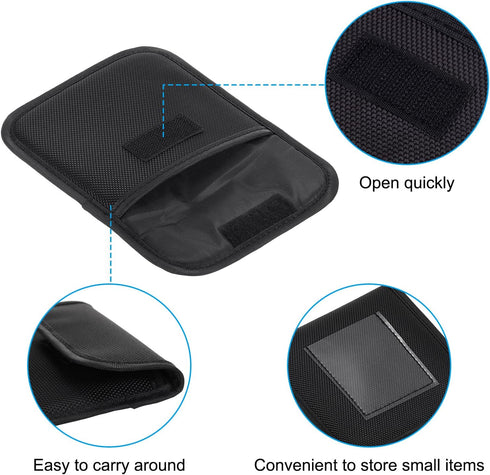 PATIKIL 120x120mm Lens Filter Case, 2Pcs Camera Filter Case Portable Lens Filter Pouch Photography Fit Camera Bag Coat Pocket Drone, Black...