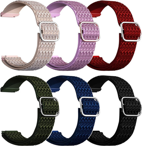 FitTurn [6pack Compatible with Xplora X6 Play Smart Watch Fitness Tracker for Kids Bands Elastic Adjustable Nylon Fabric Strap Replacement Bracele...