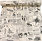 Self-Adhesive Vintage Newspapaer Wall Paper Drawer Shelf Liner for Kitchen Bathroom Cabinets Dresser Wall Crafts 17.7x117 Inches...