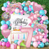 Pink Video Game Balloons, Video Game Controller Birthday Number Mylar Foil Balloon, Level Up Balloons for Girls Game On Birthday Decorations Video...