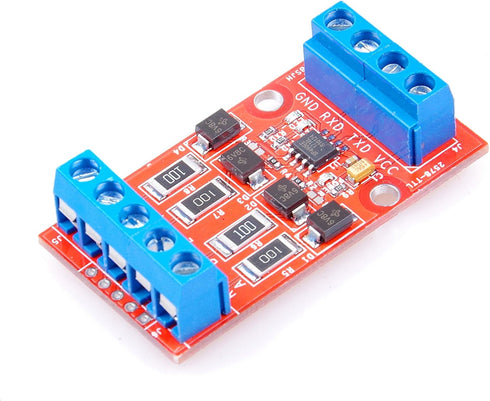 RS422 to TTL/UART/MCU Serial Port Signal Mutual Conversion Module with Over-Voltage Over-Current Protection- (5V)...