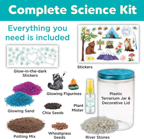 Creativity for Kids Grow 'N Glow Terrarium Kit for Kids - Educational Science Kits Ages 6-8+, Kids Gifts for Boys and Girls, Craft and STEM Projec...