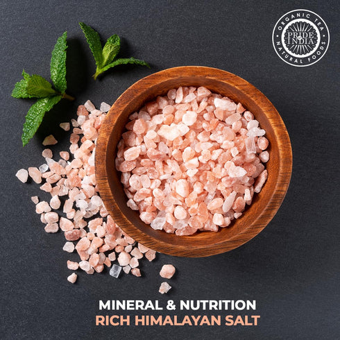 Pride Of India - Dark Himalayan Pink Salt Crystals w/ 84+ Natural Minerals, Coarse 4-5mm - 1 Pound (16 oz) Dual Sifter Jar - Use in Cooking and in...