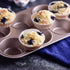 Muffin Cake Pan, 6-Cavity Non-Stick Cupcake Pan Bakeware for Oven Baking (Champagne Gold)...
