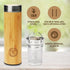 LeafLife Premium Bamboo Tea Bottle for Loose Tea - Tea Infuser Bottle - Tea Gifts - Insulated Water Bottle/Coffee Tumbler/Tea - Tea Gift Set, Tea ...